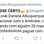 Daniela Albuquerque dá RT em fã que te zoava (Reprodução/Twitter)