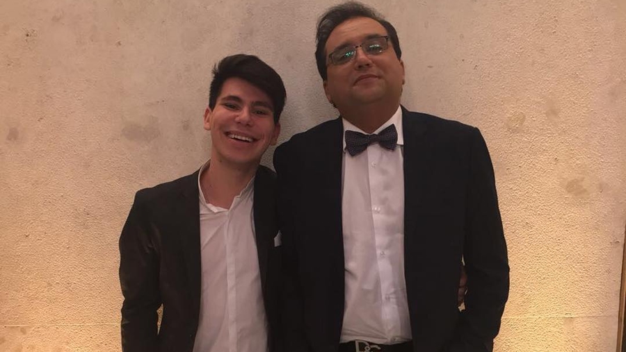 Geraldo Luis e o filho João Pedro