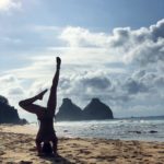 Giovanna Ewbank na Praia do Bode, em Fernando de Noronha