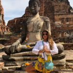 Giulia Costa no Ayutthaya Historical Park