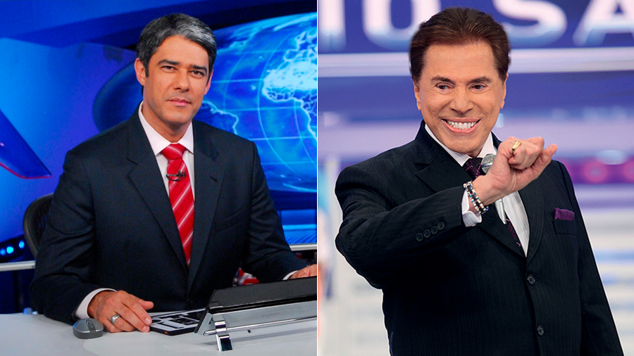 William Bonner e Silvio Santos