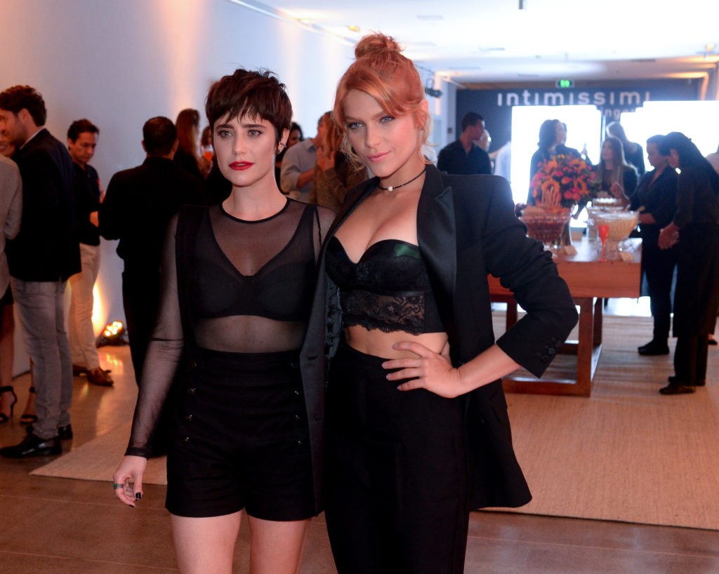 Fernanda Vasconcellos e Isabella Santoni prestigiam festa de uma marca de lingeries (Francisco Cepeda: AgNews)