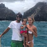 Hugo Moura, Maria Flor e Deborah Secco em Fernando de Noronha