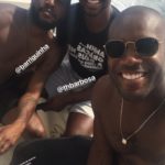 Gabriel Barriga, Thiaguinho e Rafael Zulu em Maresias