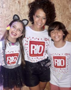 Cleo Pinna, Aline Borges e Pedrinho Mello