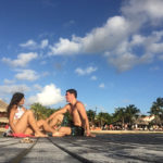 Marcelo Adnet e Patricia Cardoso em Jan Thiel Beach, Curaçao