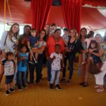 Fernanda Gentil com o filho no Circo do Patati e Patatá