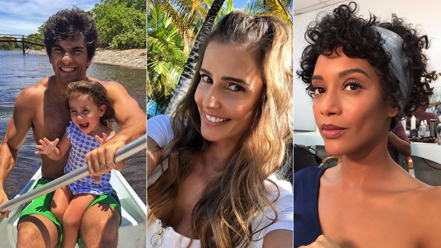 Deborah Secco, Hugo Moura, Maria Flor e Tais Araujo