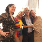 Anitta com Caetano Veloso, Paula Lavigne e Paula Burlamaqui