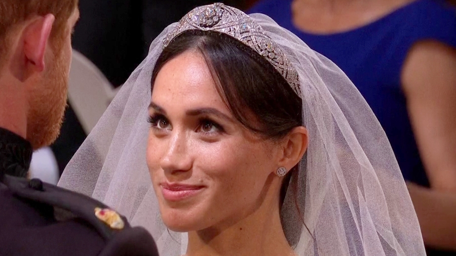 Tiara usada por Meghan Markle no casamento real