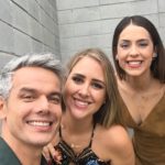 Patricia Leitte com Otaviano Costa e Sophia Abrahão