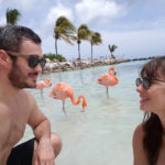 Marcos Veras e Rosane Mulholland em Aruba