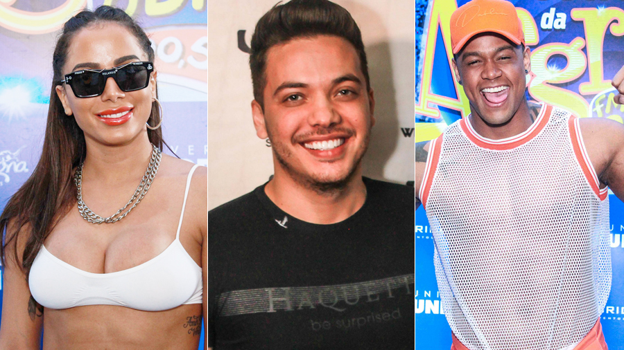 Anitta, Wesley Safadão e Anitta no 'Festival da Alegria'