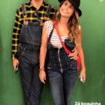 Otaviano Costa e Flávia Alessandra em festa junina