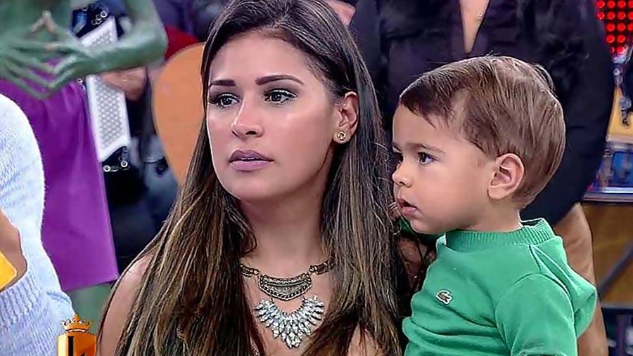 Simone e o filho Henry