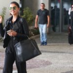 Mariana Rios em aeroporto do Rio de Janeiro