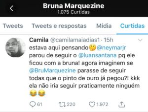 Bruna Marquezine curte comentário sobre Neymar