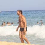 Marcelo Faria na praia do Leblon, zona sul do Rio de Janeiro