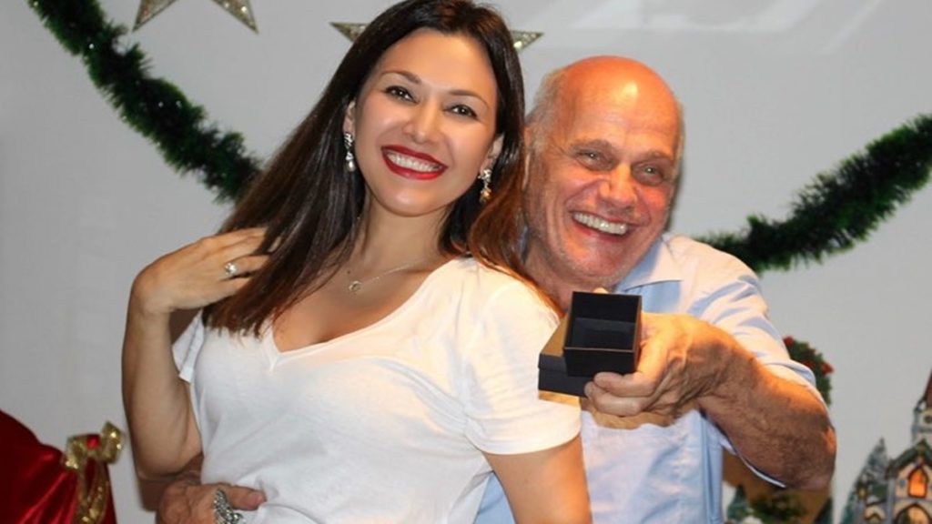 Ricardo Boechat e Veruska Seibel