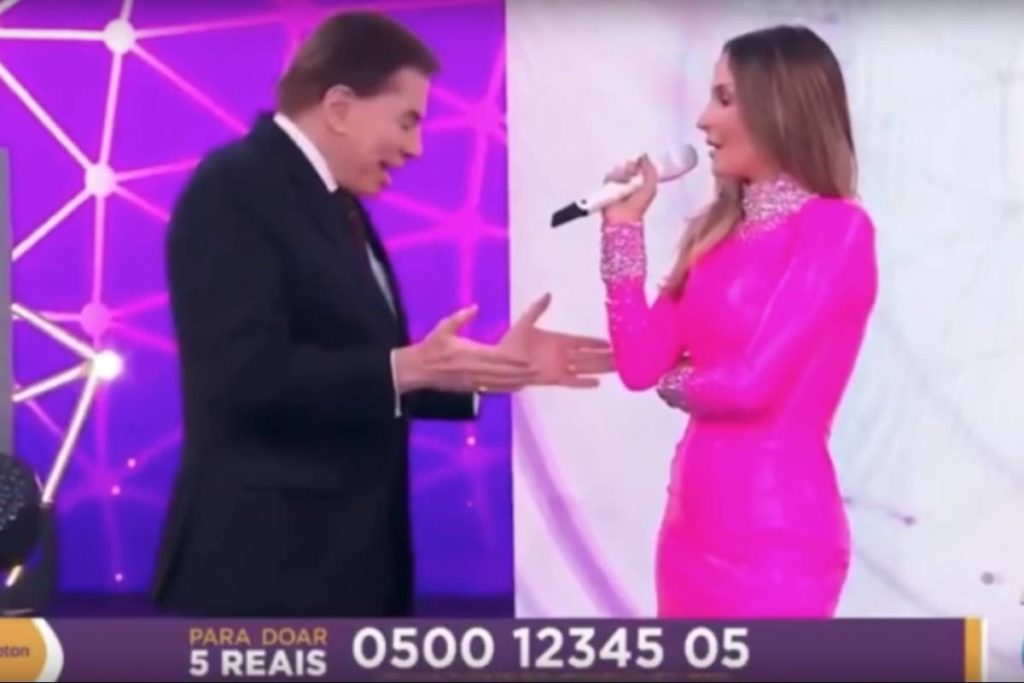 Silvio Santos e Claudia Leitte