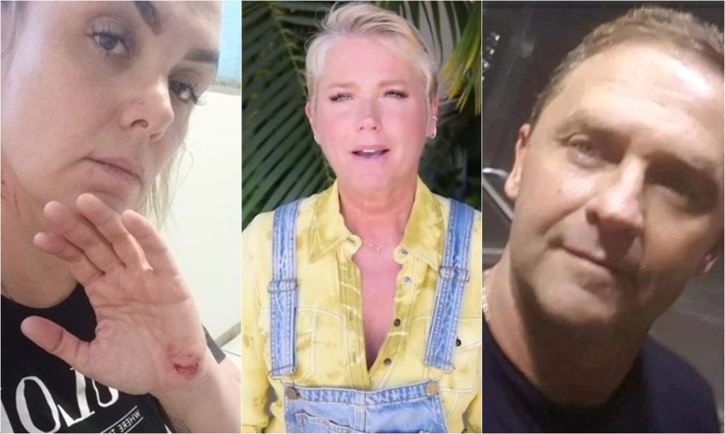 Ana Paula Almeida, Xuxa Meneghel e o marido da ex-paquita, José Roberto Barbosa