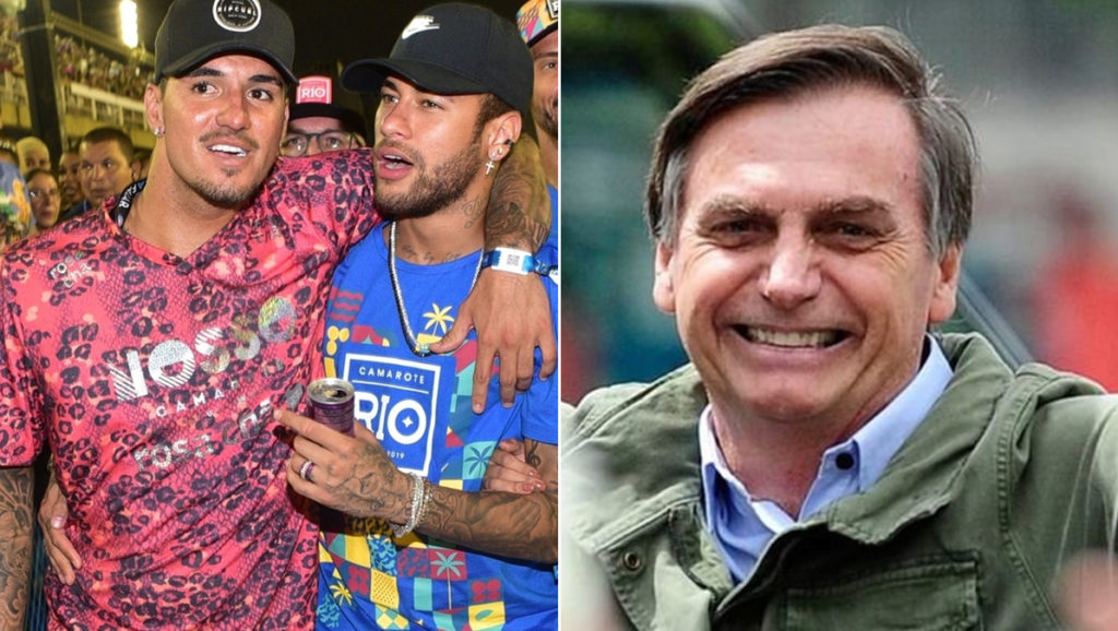 Gabriel Medina, Neymar e Jair Bolsonaro