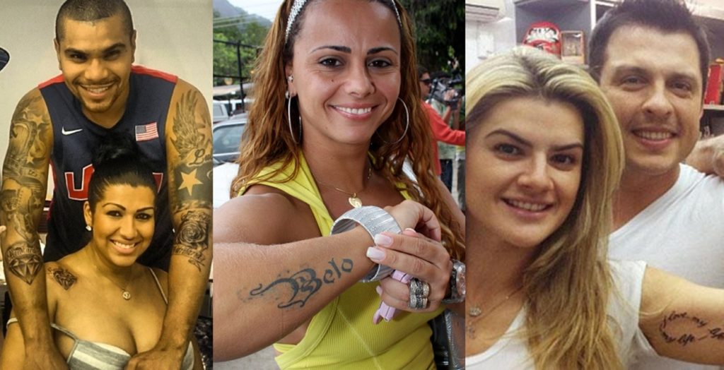 Famosos que fizeram tatuagens em homenagem aos namorados