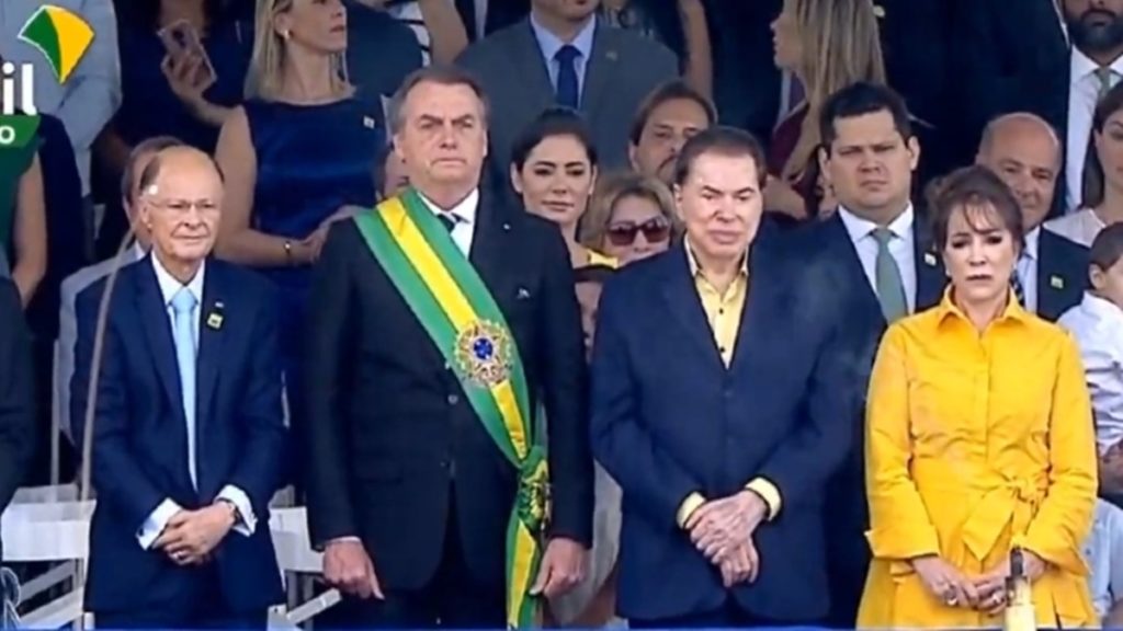 Edir Macedo, Jair Bolsonaro, Silvio Santos e Iris Abravanel (