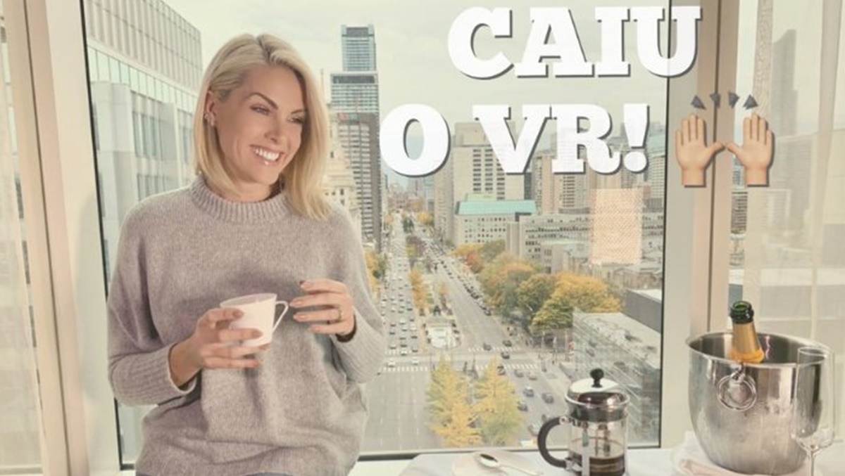 “Felicidade do dia: caiu VR”, diz Ana Hickmann e causa revolta na web