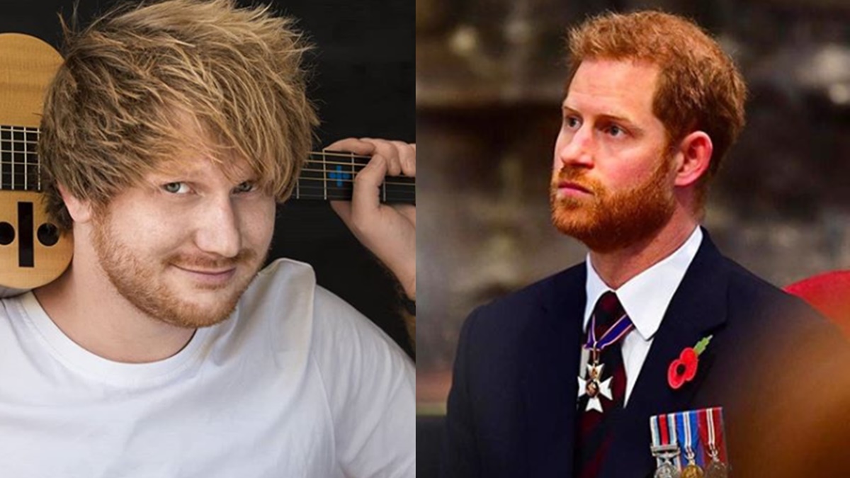 Príncipe Harry e Ed Sheeran chocam pela semelhança: “Separados no nascimento”