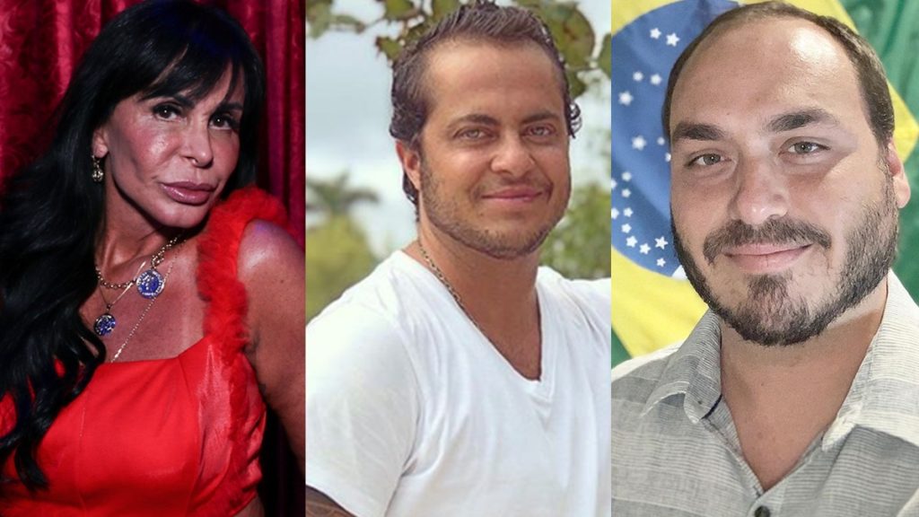 Gretchen, Thammy Miranda e Carlos Bolsonaro