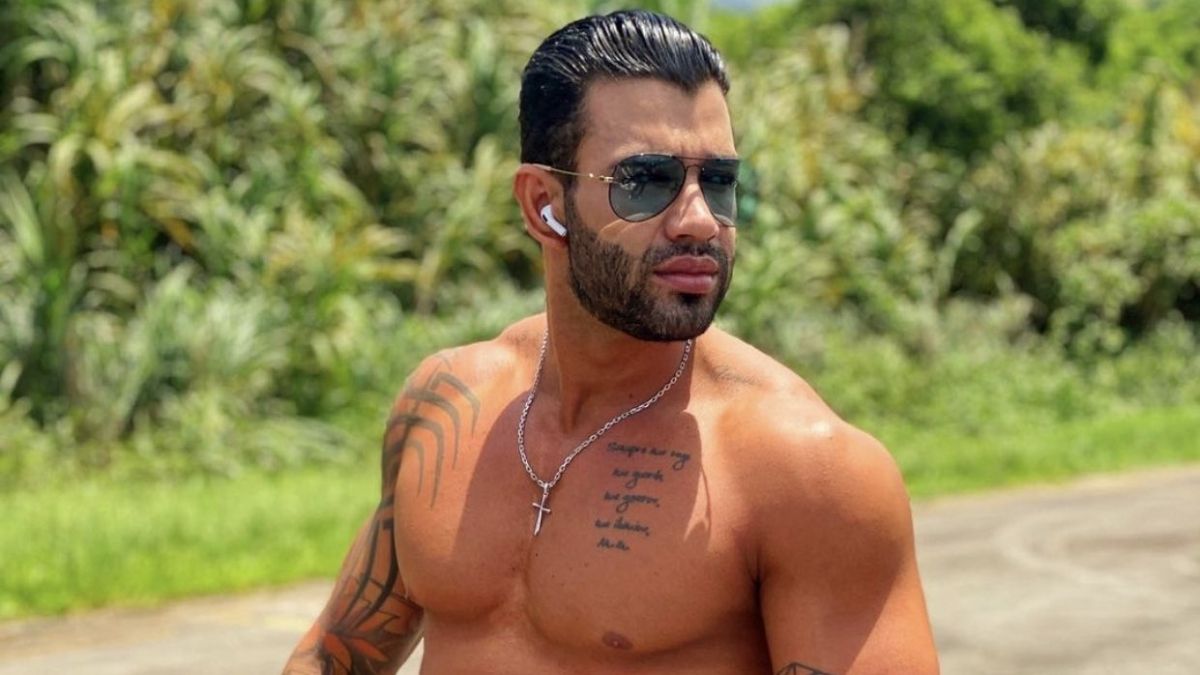 Gusttavo Lima exibe peitoral  torneado na web e fãs reagem: “Gostoso”