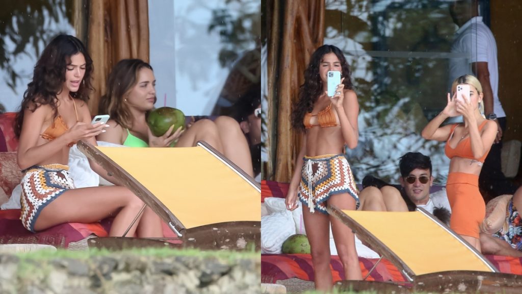 Bruna Marquezine e ex-BBBs são flagradas em ilha de Angra dos Reis