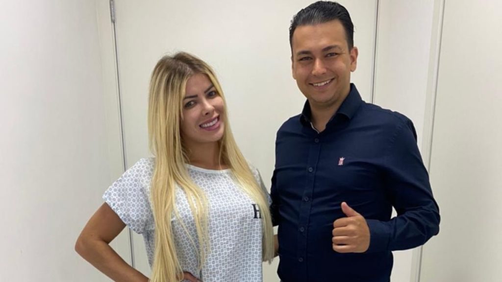 Dr Thiago Marra e ex-BBB Jaquelline Grohalski