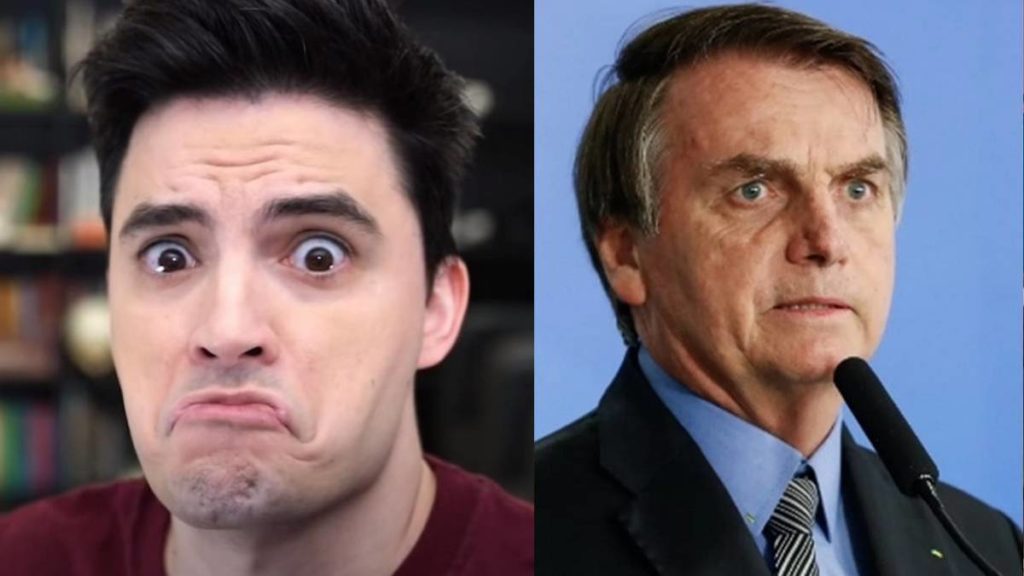 Felipe Neto e Jair Bolsonaro