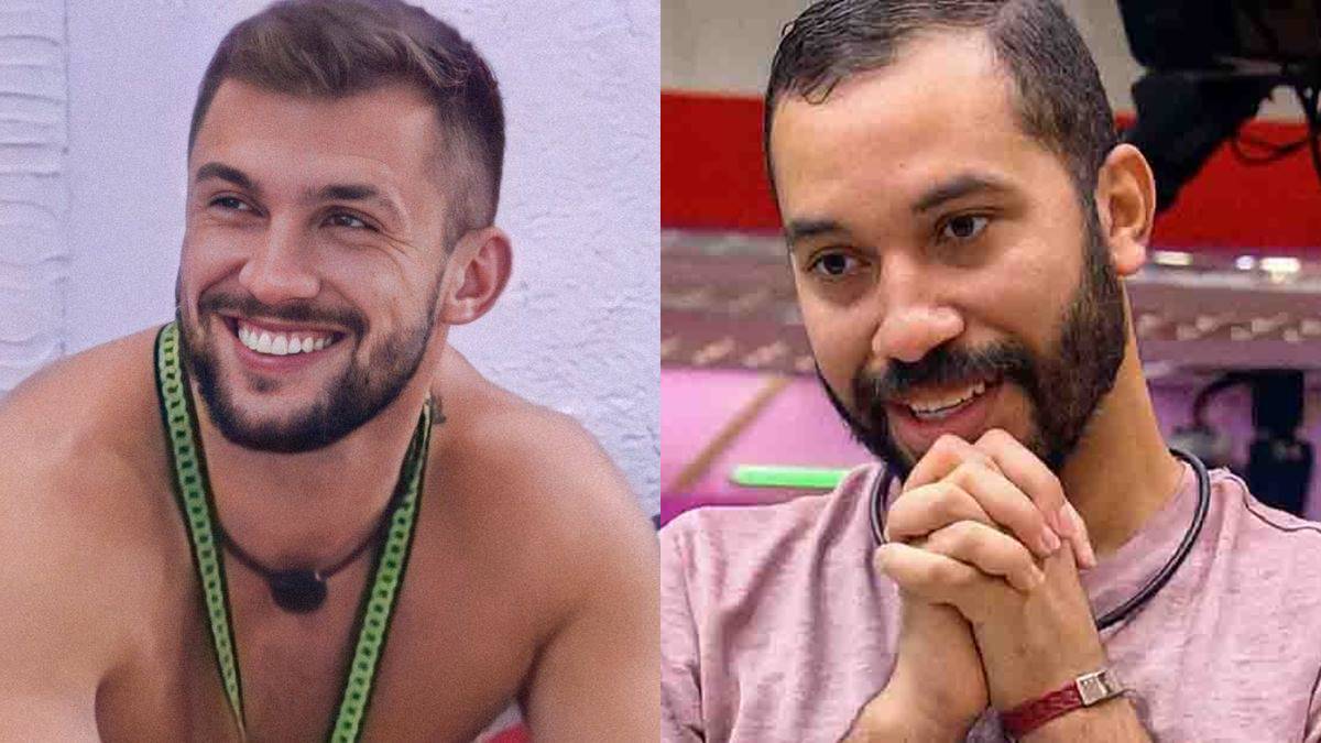 BBB21: Animado, Arthur provoca Gilberto: “Vou te morder”