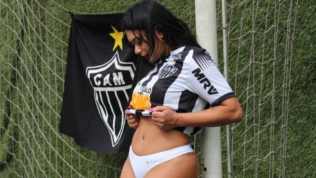 Keilla Lopes, atual musa do Atlético Mineiro