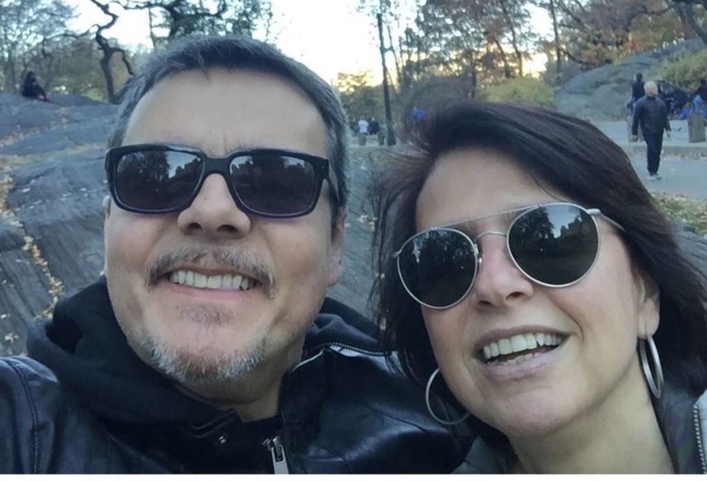 Lídia Brondi e o marido, o ator Cassio Gabus Mendes