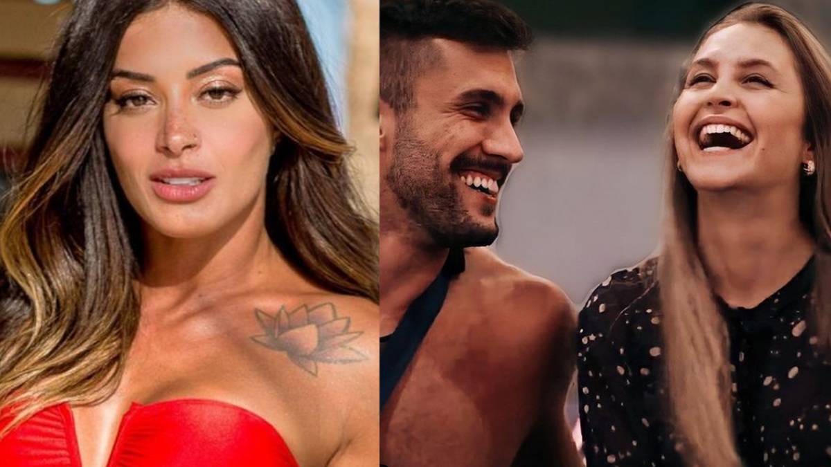 Aline Riscado; Arthur Picoli e Carla Diaz