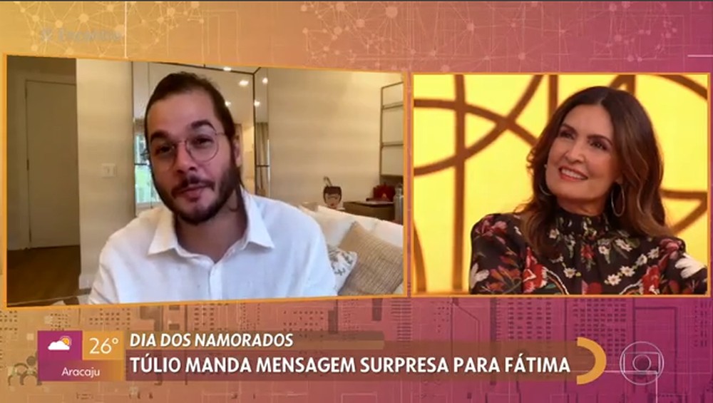 Túlio Gadelha se declara para Fátima Bernardes