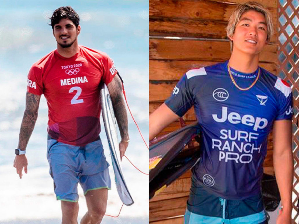 Kanoa Igarashi e Gabriel Medina