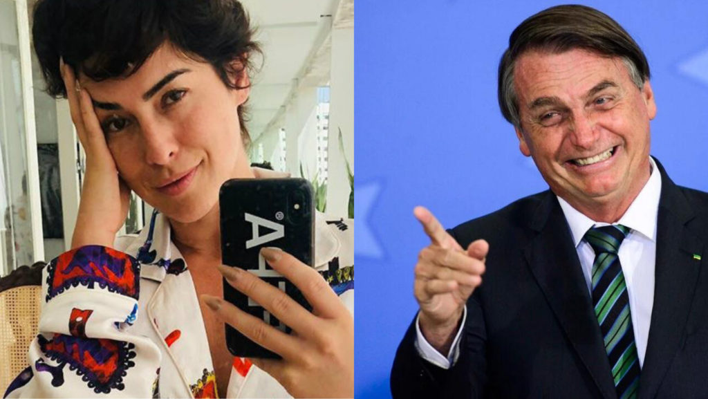 Jair Bolsonaro e Fernanda Paes Leme