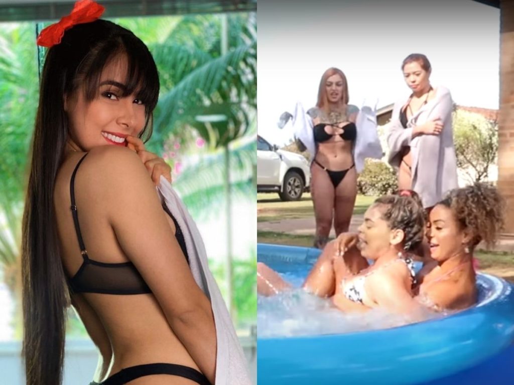 Juliana Caetano e as meninas da Mansão Bonde