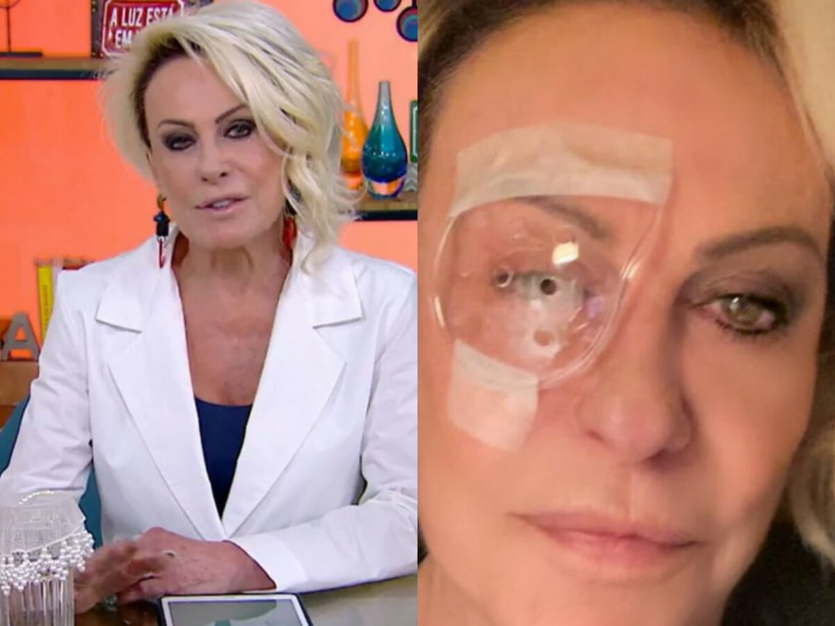 Ana Maria Braga surge de ‘tapa-olho’ após cirurgia de catarata