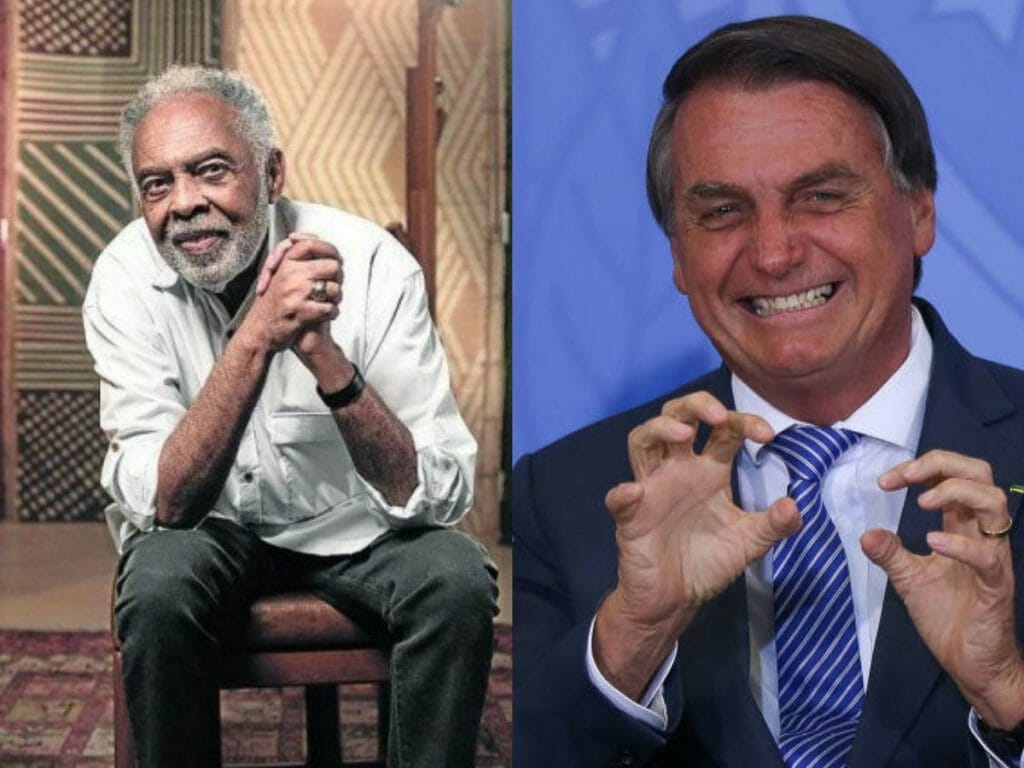 Jair Bolsonaro e Gilberto Gil