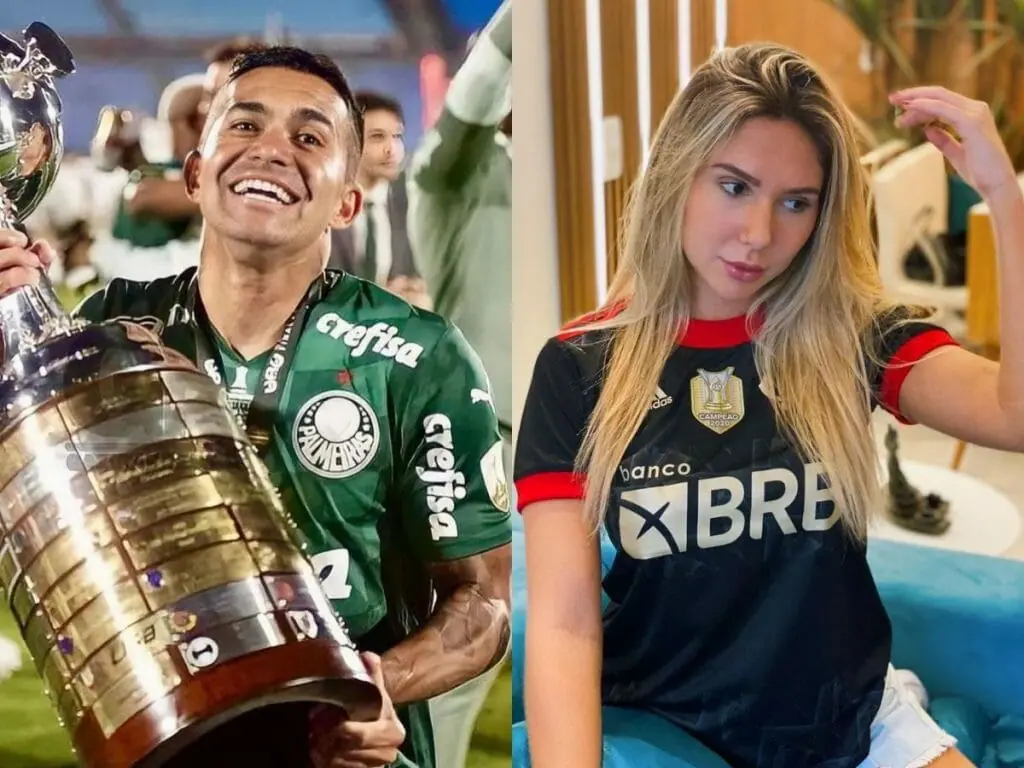 Dudu, do Palmeiras e Carolina Portaluppi