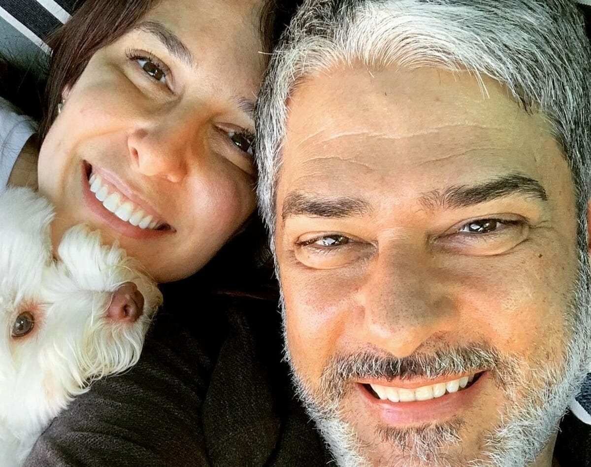 Natasha Dantas e Willian Bonner