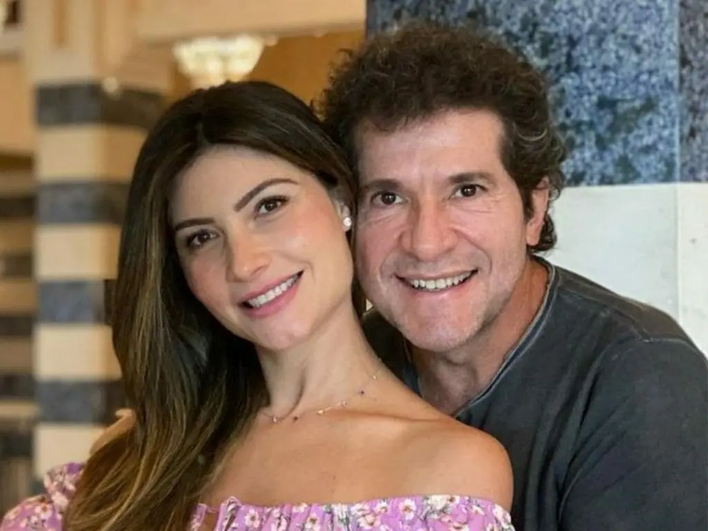 Daniel e a esposa, Aline de Pádua