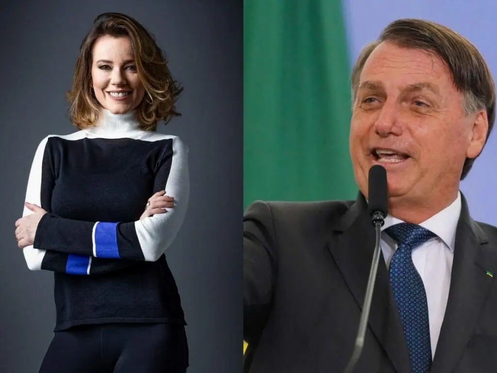 Natuza Nery e Bolsonaro