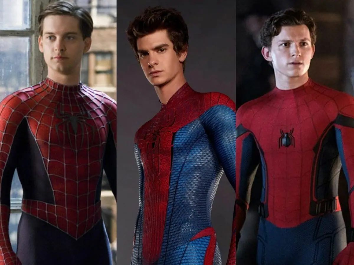 Tobey Maguire, Andrew Garfield e Tom Holland